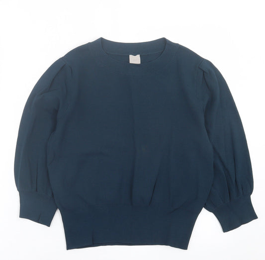 Womens UK Size M H&M Green Pullover Jumper
