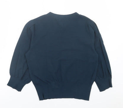 Womens UK Size M H&M Green Pullover Jumper