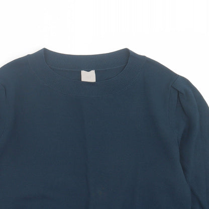 Womens UK Size M H&M Green Pullover Jumper
