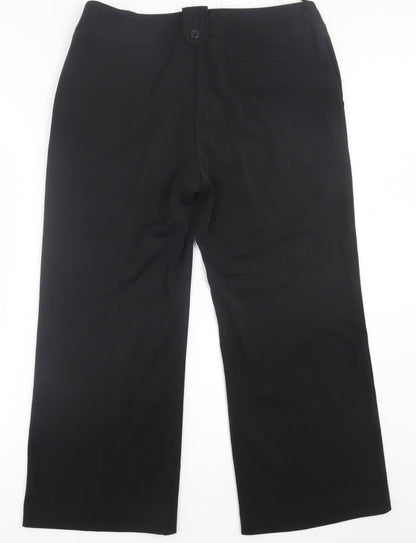 Womens UK Size 16 BHS Regular Fit  Black Trousers