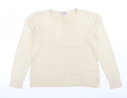 Womens UK Size 16 Debenhams Beige Pullover Jumper