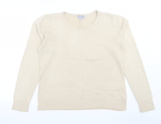Womens UK Size 16 Debenhams Beige Pullover Jumper