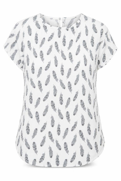 Womens UK Size 6 H&M White Basic T-Shirt