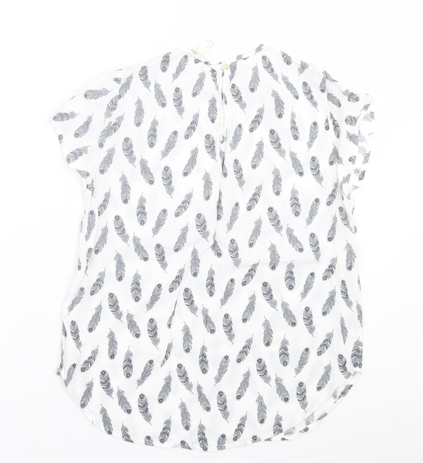 Womens UK Size 6 H&M White Basic T-Shirt