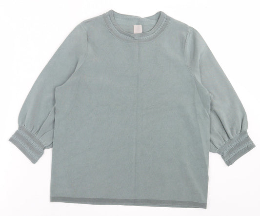 Womens UK Size M H&M Green Pullover Jumper