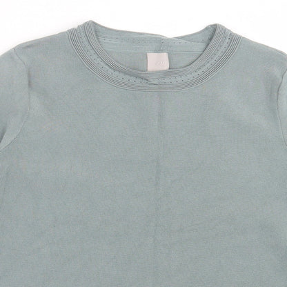 Womens UK Size M H&M Green Pullover Jumper