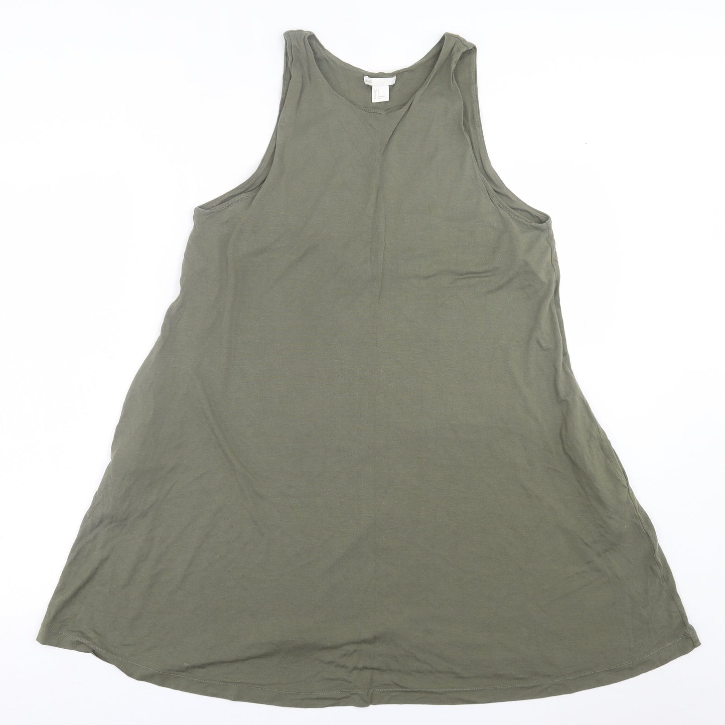 H&M Womens Green  Viscose A-Line  Size S  Crew Neck Pullover