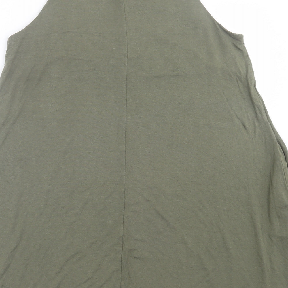 H&M Womens Green  Viscose A-Line  Size S  Crew Neck Pullover