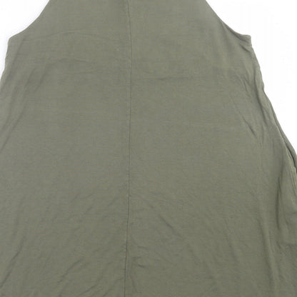 H&M Womens Green  Viscose A-Line  Size S  Crew Neck Pullover