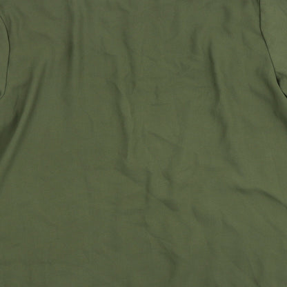 Quiz Womens Green  Polyester Basic T-Shirt Size 42 Round Neck