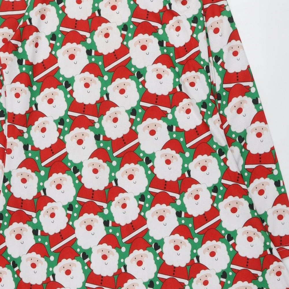 Alt Womens Multicoloured Geometric Polyester Trapeze & Swing  Size M  Round Neck  - Santa Dress