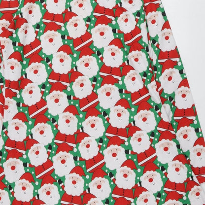Alt Womens Multicoloured Geometric Polyester Trapeze & Swing  Size M  Round Neck  - Santa Dress