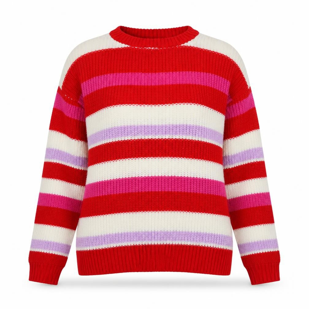 Womens UK Size M Boohoo Multicoloured Pullover Jumper