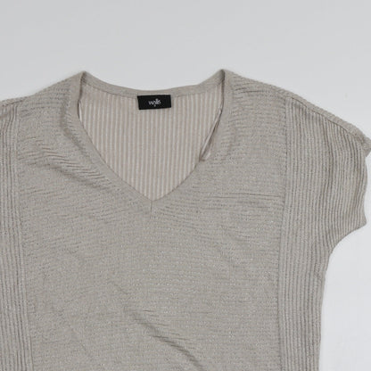 Womens UK Size M Wallis Beige Pullover Jumper