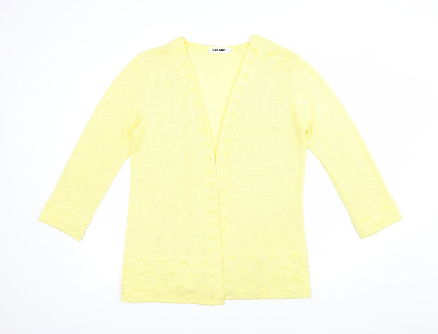 Womens UK Size M Gerard Yellow Cardigan Jumper