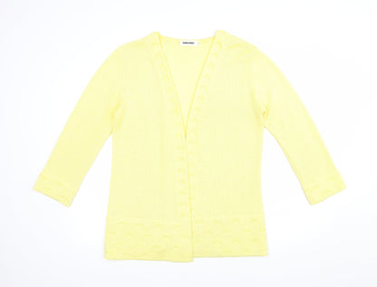 Womens UK Size M Gerard Yellow Cardigan Jumper