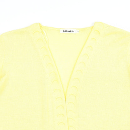 Womens UK Size M Gerard Yellow Cardigan Jumper
