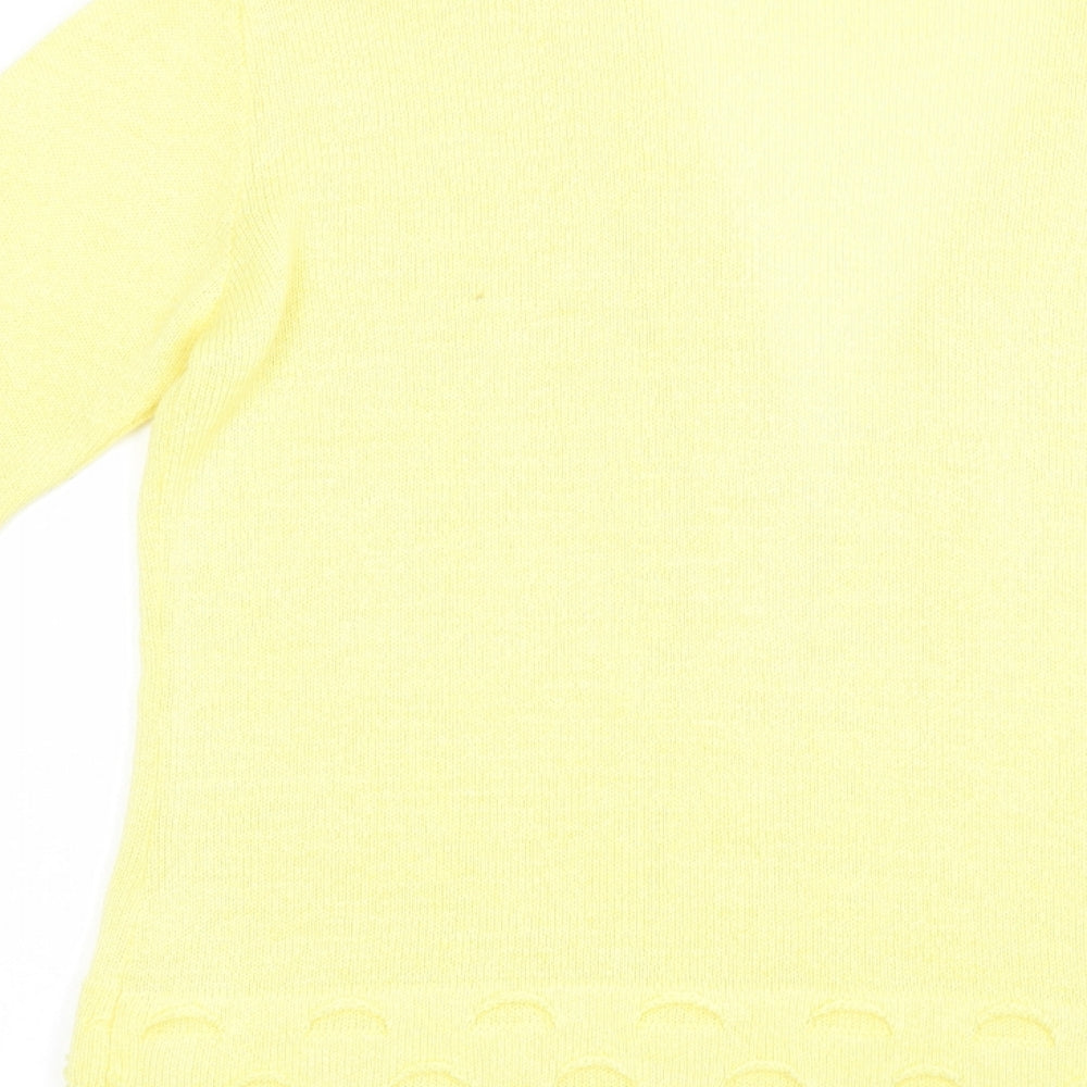 Womens UK Size M Gerard Yellow Cardigan Jumper