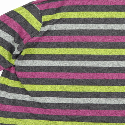 Pretty Secrets Womens Multicoloured Striped Polyester Pullover Sweatshirt Size 16  Pullover