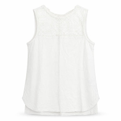 Womens UK Size 8 Peacocks White Basic Tank