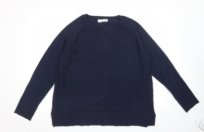 Primark Mens Blue Houndstooth Polyester  Button-Up Size M Crew Neck