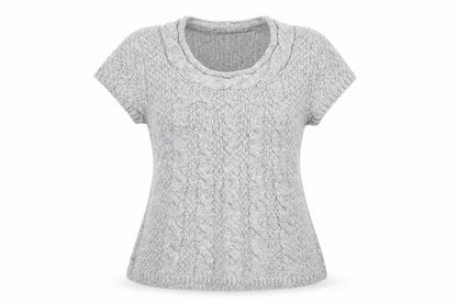 Oasis Womens Grey  Acrylic Pullover Sweatshirt Size L