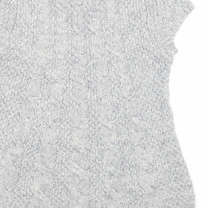 Oasis Womens Grey  Acrylic Pullover Sweatshirt Size L