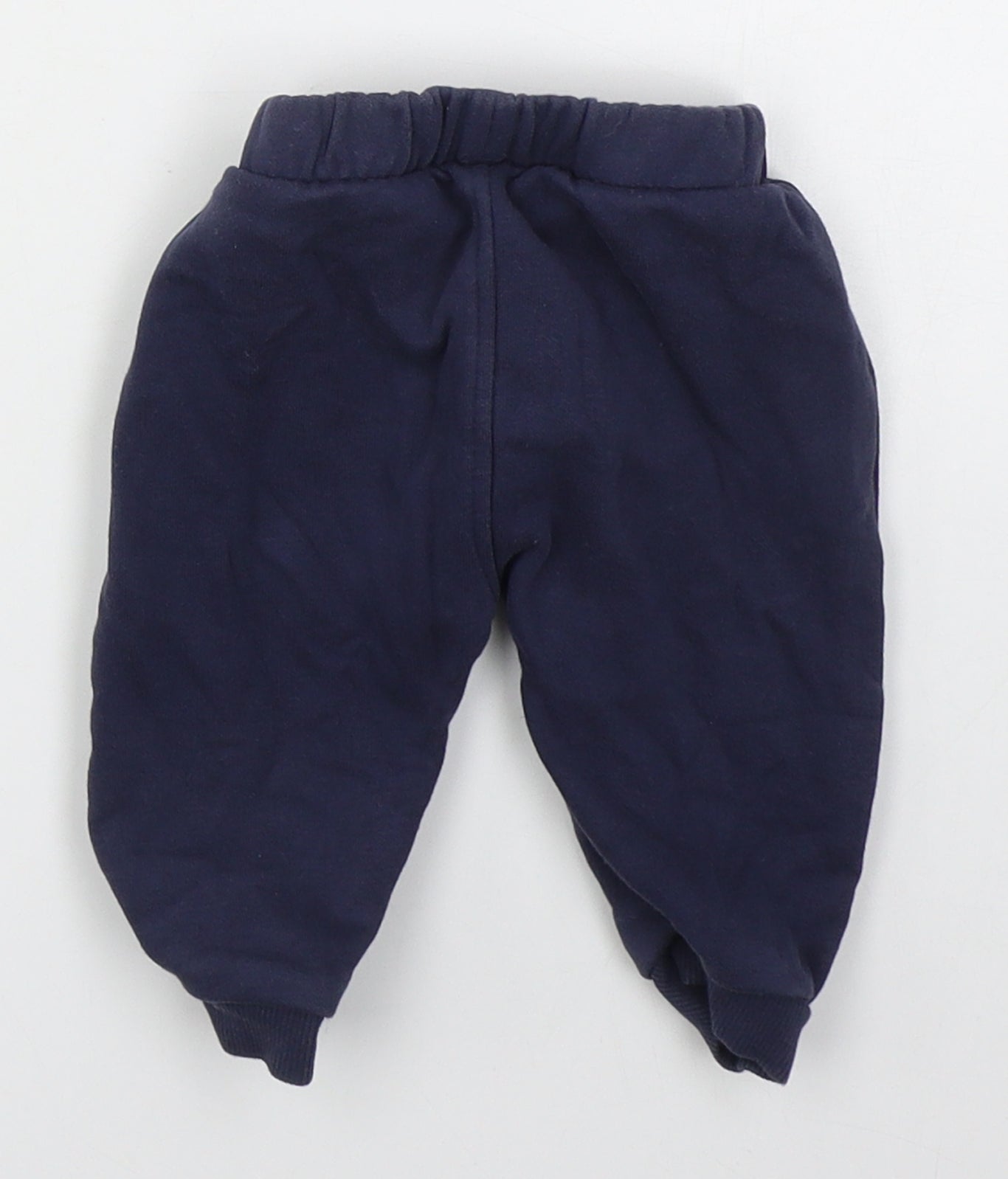George Boys Blue  Cotton Sweatpants Trousers Size 3-6 Months  Drawstring