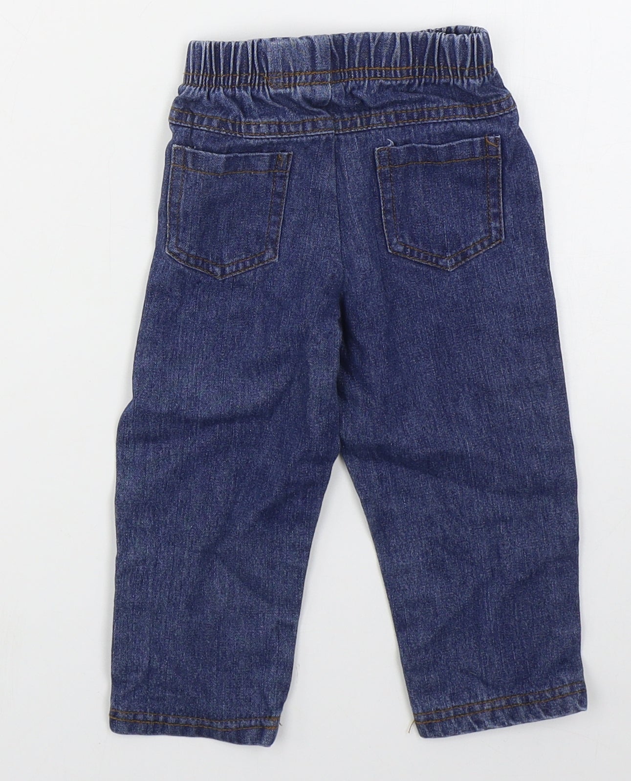 Cheeky Chimp Boys Blue  Cotton Capri Jeans Size 6-9 Months
