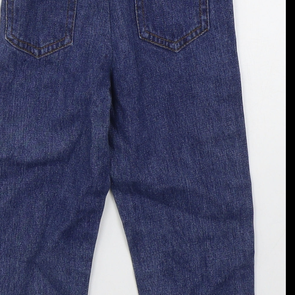 Cheeky Chimp Boys Blue  Cotton Capri Jeans Size 6-9 Months