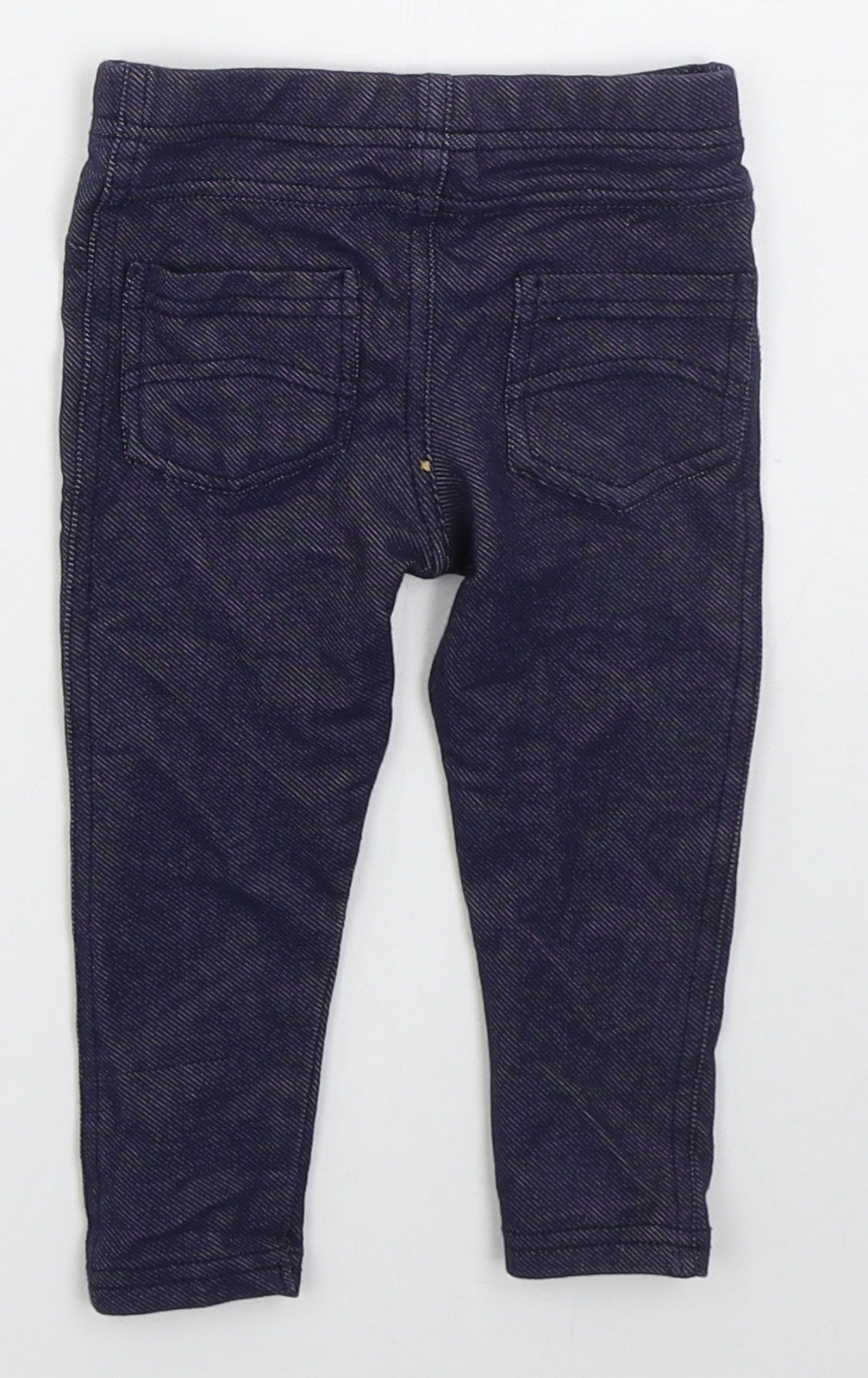 Dunnes Girls Blue  Cotton Capri Jeans Size 9-12 Months   - Jeggings