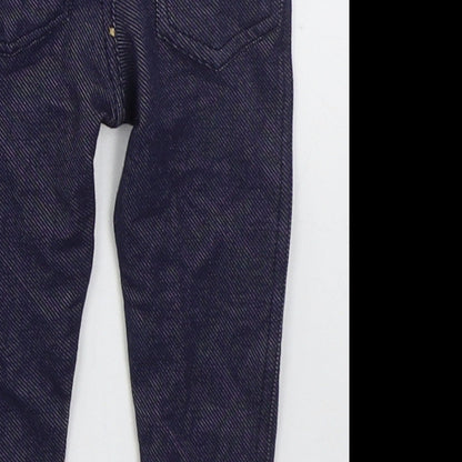 Dunnes Girls Blue  Cotton Capri Jeans Size 9-12 Months   - Jeggings