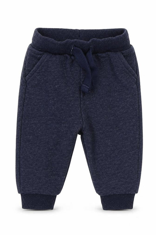 Fred & Flo Boys Blue  Cotton Sweatpants Trousers Size 3-6 Months  Drawstring