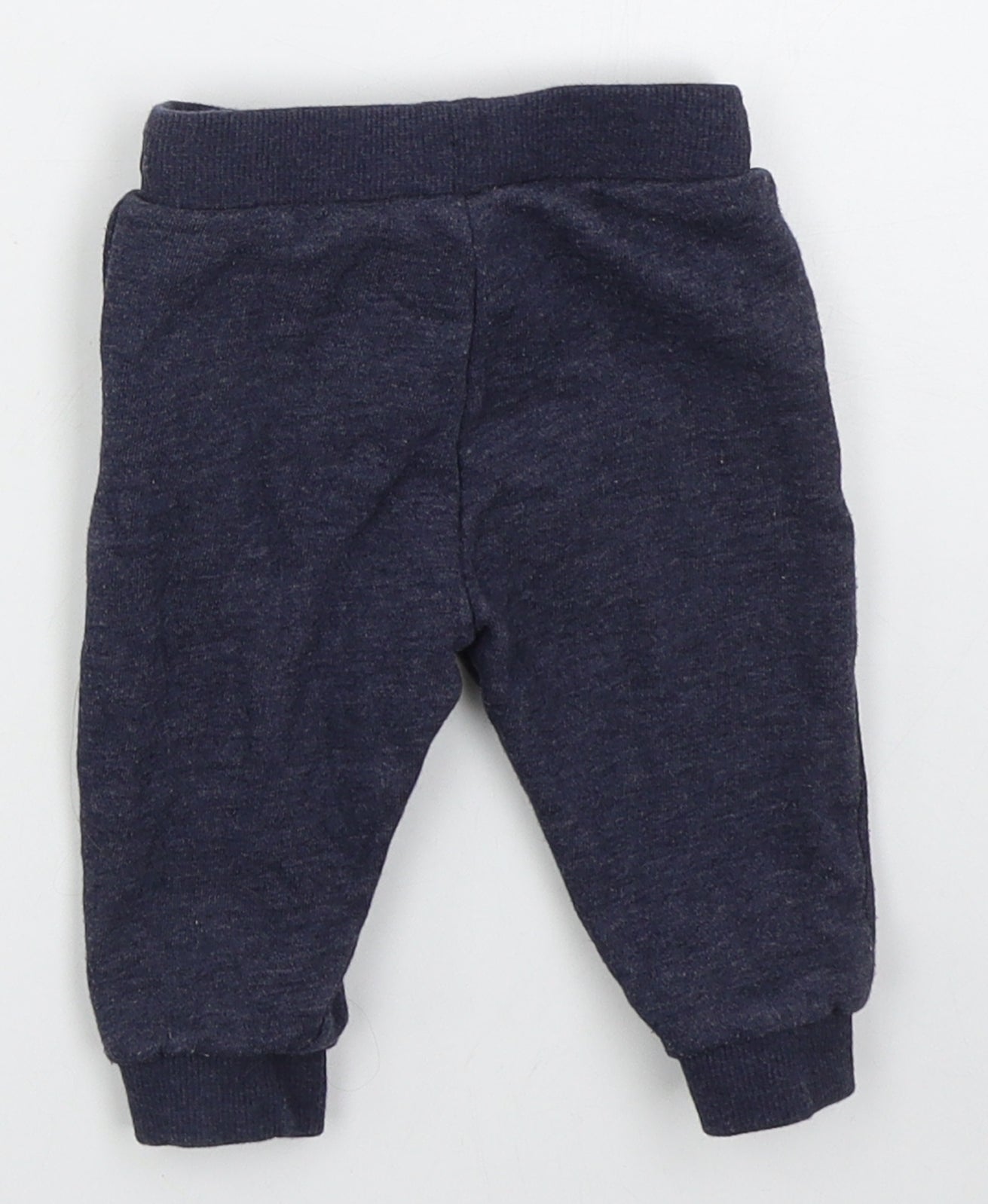 Fred & Flo Boys Blue  Cotton Sweatpants Trousers Size 3-6 Months  Drawstring