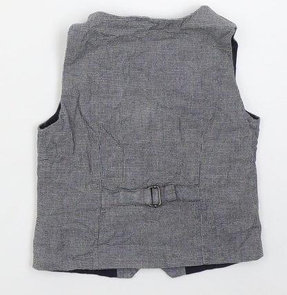 NEXT Boys Blue   Jacket Waistcoat Size 4-5 Years  Button