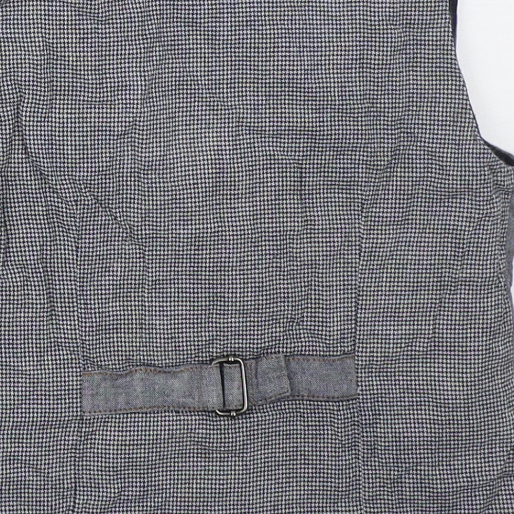 NEXT Boys Blue   Jacket Waistcoat Size 4-5 Years  Button