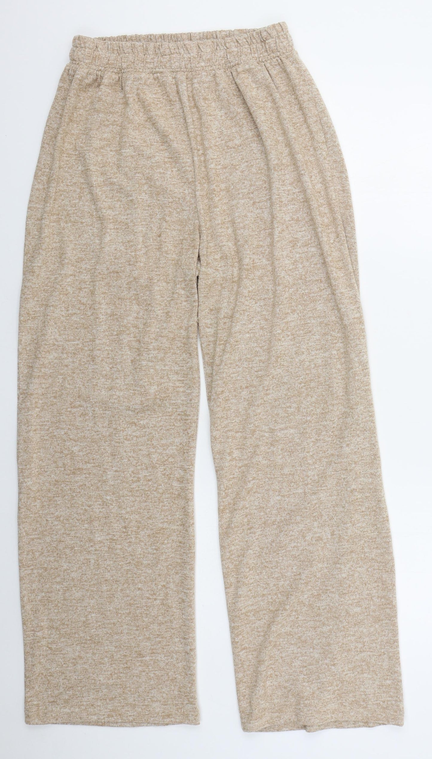 Womens UK Size 6 Nasty Gal Regular Fit Sweatpants Beige Trousers