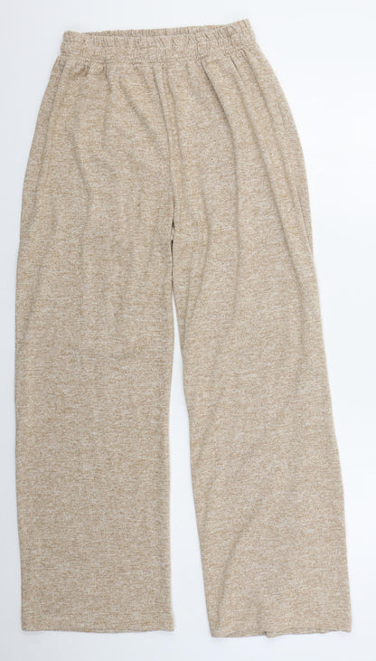 Womens UK Size 6 Nasty Gal Regular Fit Sweatpants Beige Trousers