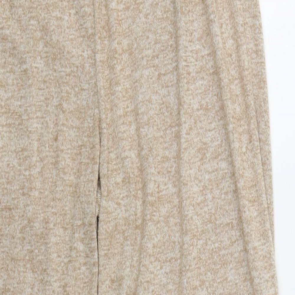 Womens UK Size 6 Nasty Gal Regular Fit Sweatpants Beige Trousers