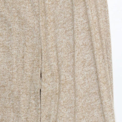 Womens UK Size 6 Nasty Gal Regular Fit Sweatpants Beige Trousers
