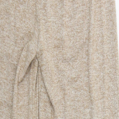 Womens UK Size 6 Nasty Gal Regular Fit Sweatpants Beige Trousers