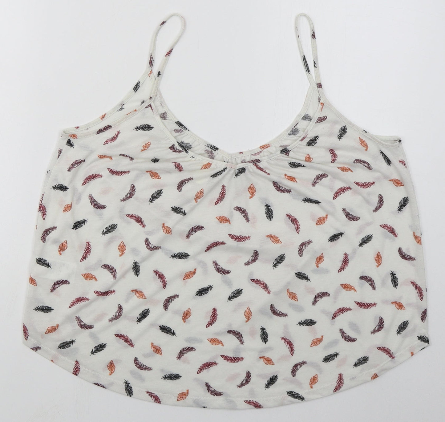 Womens UK Size L H&M White Basic Tank