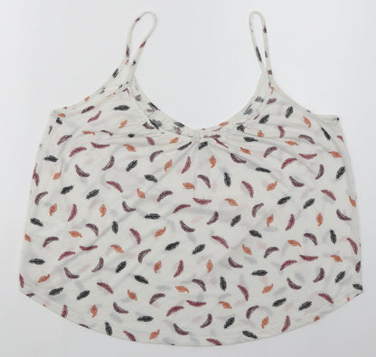 Womens UK Size L H&M White Basic Tank