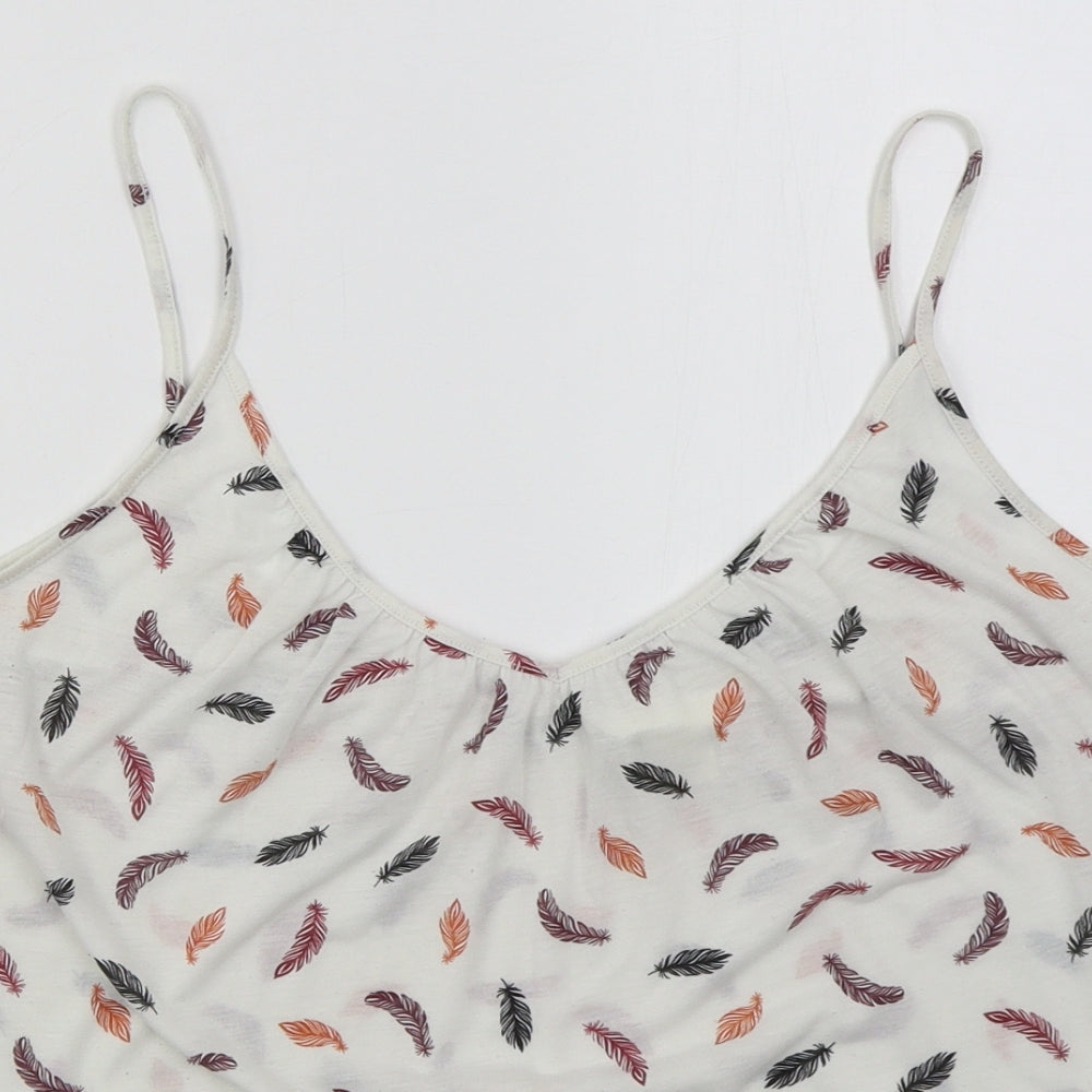 Womens UK Size L H&M White Basic Tank