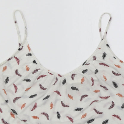 Womens UK Size L H&M White Basic Tank