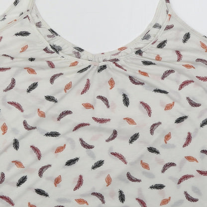 Womens UK Size L H&M White Basic Tank