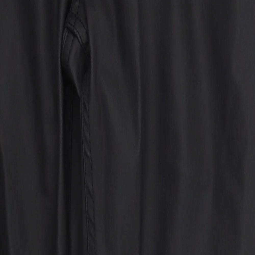 Denim Co Womens Black  Cotton Trousers  Size 8 L28 in Regular Button