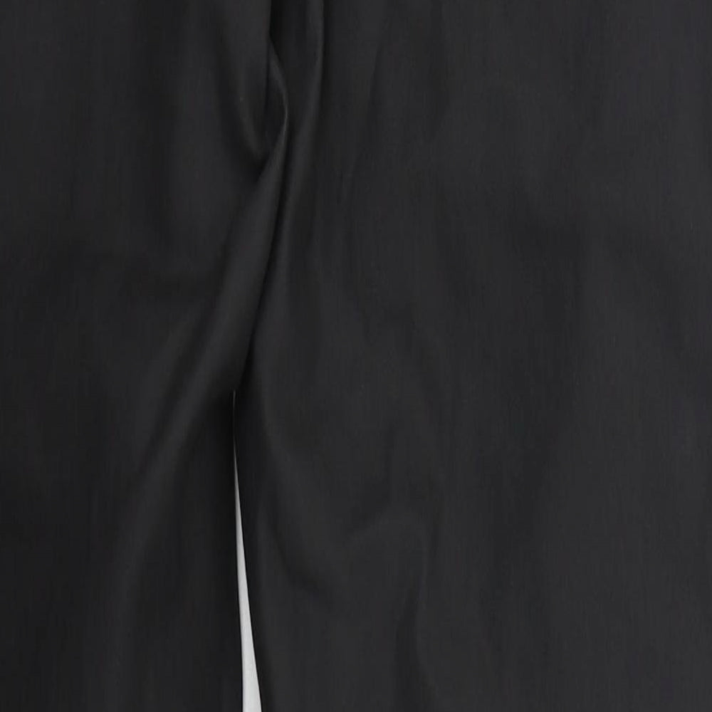 Denim Co Womens Black  Cotton Trousers  Size 8 L28 in Regular Button