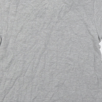 Primark Mens Grey  Cotton  Polo Size L Collared Pullover