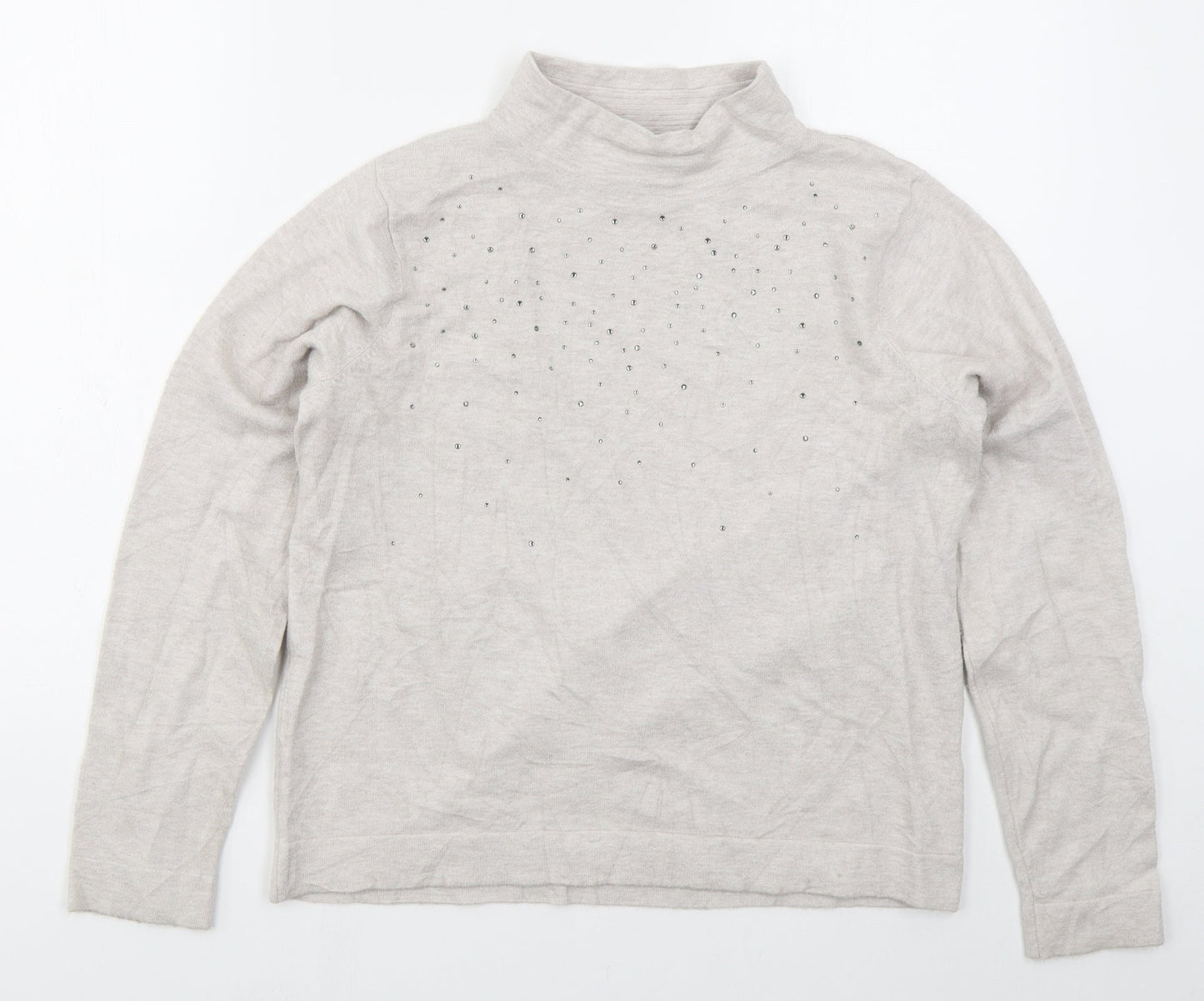 Womens UK Size M Betty Barclay Grey Pullover Jumper